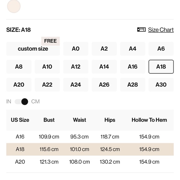 Azazie Floor Length Dress Bridesmaid | Hazelnut | Size 18 - Picture 16 of 16